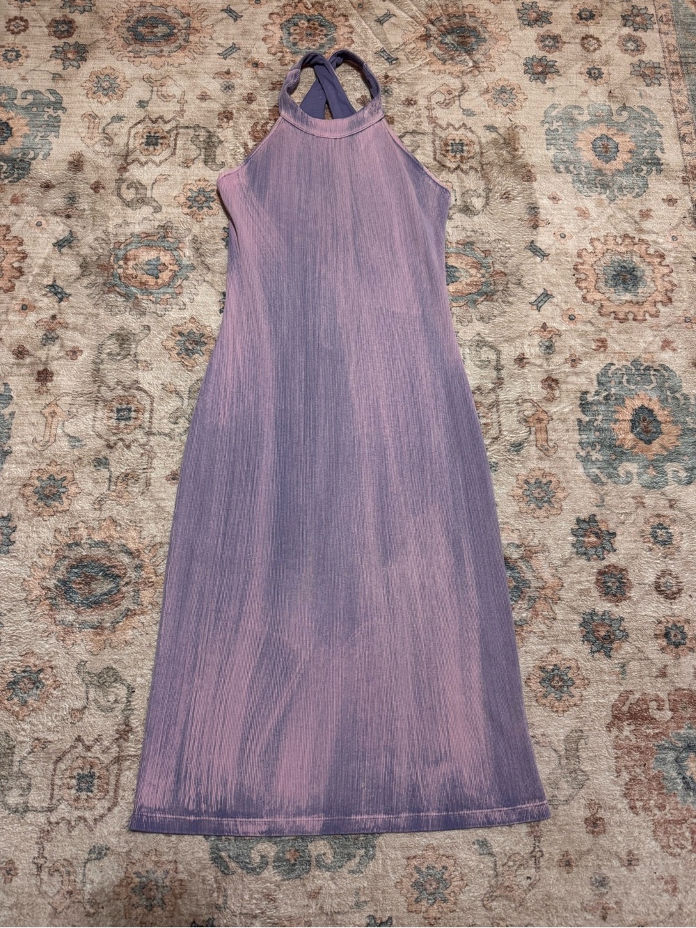 Young Fabulous & Broke Lavender and Pink Halter Maxi Dress